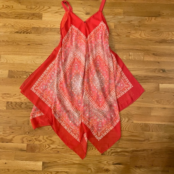 ⚡️FLASH SALE⚡️Boho Oversized Flowly Hanky Style Maxi Dress size small - Picture 2 of 6